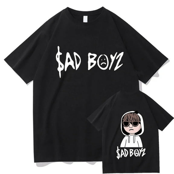Junior H Sad Boyz Merch T-Shirt Men Women Short Sleeve Unisex Tshirts Casual Hip Hop Cotton Crewneck Tee Tops Streetwear