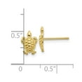thumbnail image 2 of FJC Finejewelers 10 kt Yellow Gold Button Mini Turtle Post Earrings 9 mm x 6 mm, 2 of 6
