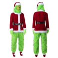 thumbnail image 4 of MARIAN El Grinch Verde Traje , Anime Headwear , Fancy Full Face Cover Simulación Headgear Props Unisex, 4 of 4