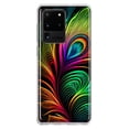 thumbnail image 1 of MUNDAZE Samsung Galaxy S20 Ultra Neon Rainbow Glow Peacock Feather Shockproof Clear Hybrid Protective Phone Case Cover, 1 of 6