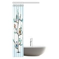 thumbnail image 3 of MYPOP Owls Home Decor Shower Curtain, Funny Owls Perched on Tree Branches Fabric Bathroom Shower Curtain with Hooks, 36 X 72 Inches, 3 of 3