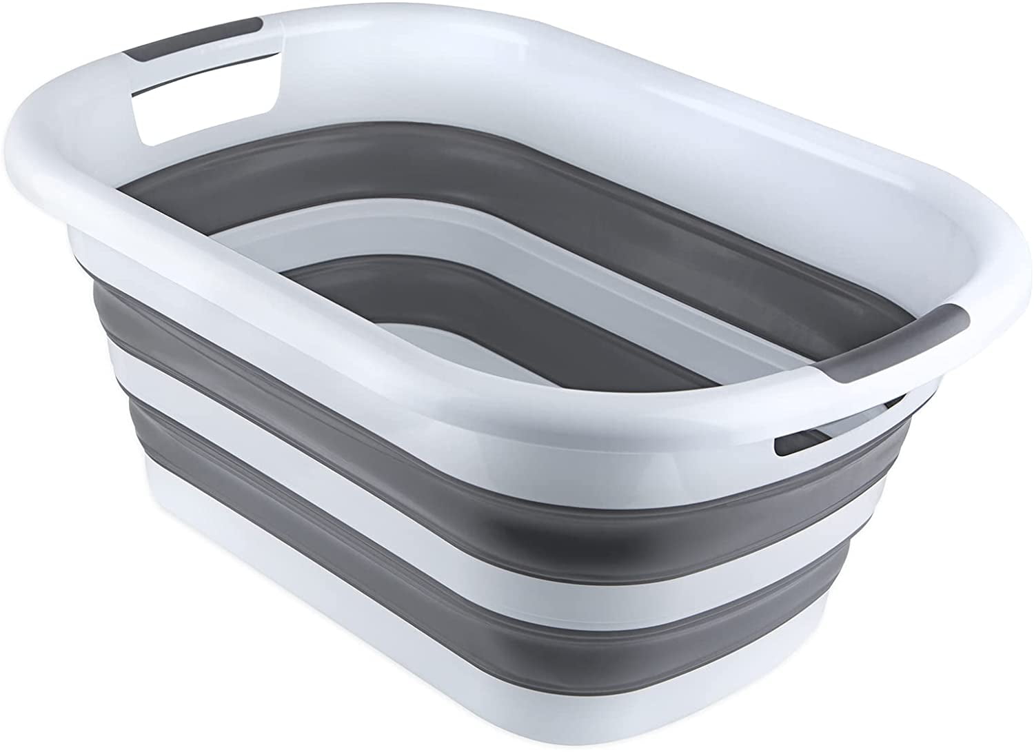 Collapsible Laundry Basket,40L 10.6gallon Plastic Pop Up Clothes Hamper