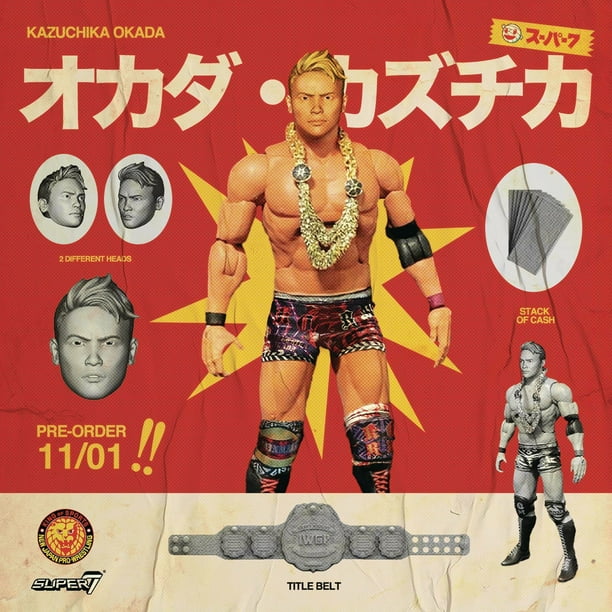 New Japan Pro Wrestling Ultimates Wave 1 Kazuchika Okada Action Figure Walmart Com