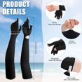 thumbnail image 3 of BlinkLLX 2 Pairs Women UV Long Sun Protection Gloves Touchscreen Arm Sun Driving Gloves UPF 50+ for Outdoor Sports Cycling, 3 of 6
