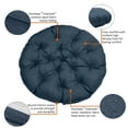 thumbnail image 3 of Classic Accessories Montlake Water-Resistant Papasan Cushion, 50 inch, Heather Indigo, 3 of 10