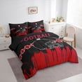 thumbnail image 2 of 7 Pcs Comforter Set Queen Size,Football Bed in a Bag with Flat Sheet and Fitted Sheet and Adults,American Football Bedding Set with Pillowcase and Sham(Atlanta), 2 of 5
