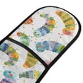 thumbnail image 2 of Dailycode Double Sided Oven Mitt with Loop Heat Resistant Kitchen Long Potholders 7" x 35" Cartoon Colorful Caterpillar, 2 of 6