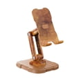 thumbnail image 4 of Soporte para teléfono con rotación de 360 ​​grados, plegable, ángulo ajustable y estable. De madera, 4 of 9