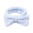 thumbnail image 1 of Diadema HUOGUO de terciopelo liso con lazo para mujeres y niñas, 1 of 2