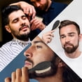 thumbnail image 3 of OPALESQUE 2pcs Slick Back Hair Brush,Soft Bristle Smoothing Hair Brushes for Women,Curly Hair Detangling,Restores Shine, Beard Brush for Men, Professional Barber Accessories, 3 of 7