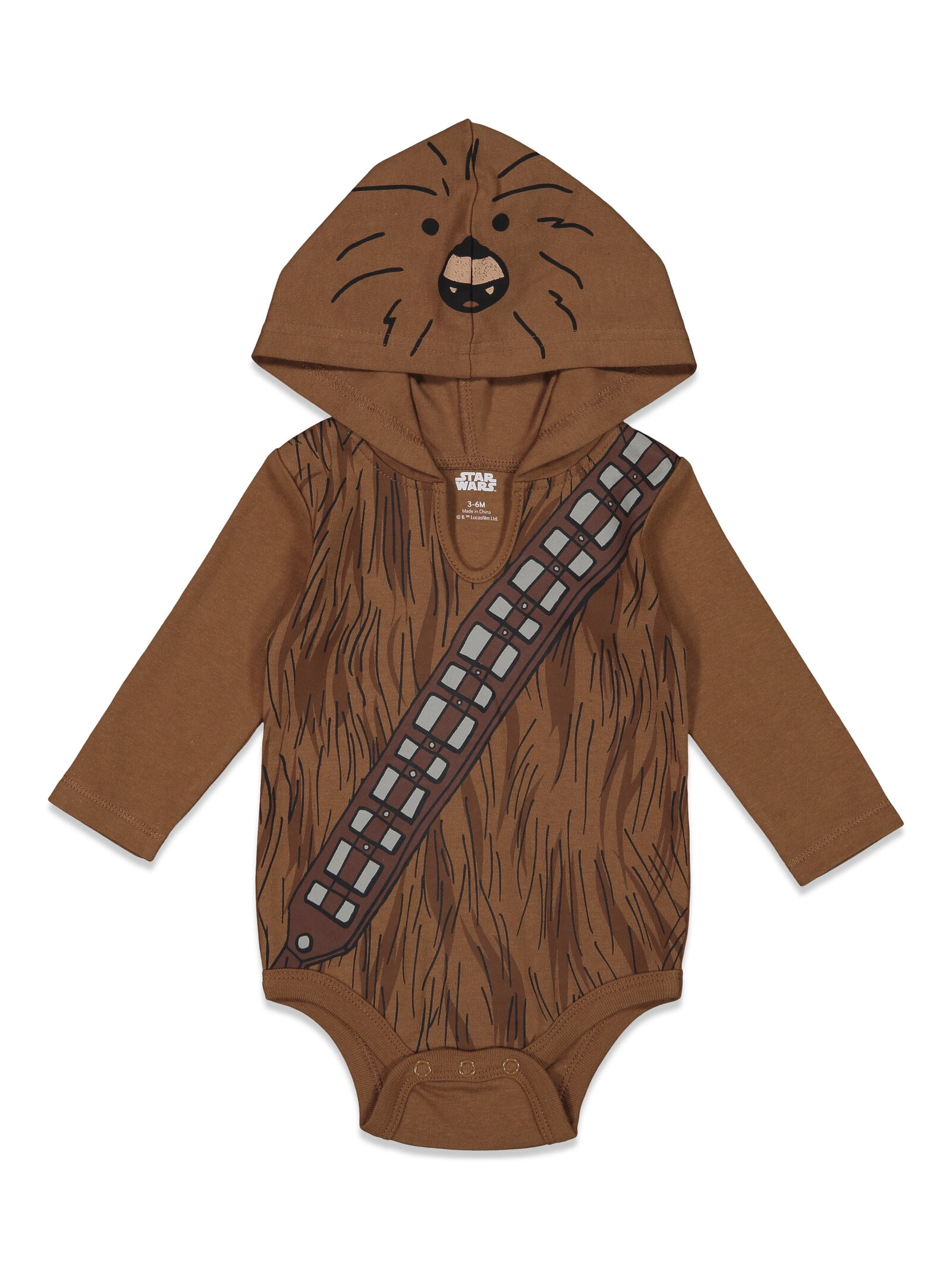 Star Wars Darth Vader R2-D2 Chewbacca Newborn Baby Boys 3 Pack Costume Bodysuits Newborn to Infant