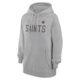 thumbnail image 2 of Women's G-III 4Her by Carl Banks  Heather Gray New Orleans Saints Dot Print Pullover Hoodie, 2 of 3
