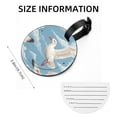 thumbnail image 5 of Seagull 2pcs PU Leather Round Bag Tags Suitcase Handbag Tags with Privacy Cover and Name ID Tag for Travel Luggage, Handbags, Backpacks, School Bags, 5 of 6