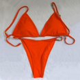 thumbnail image 2 of 2024 Nuevo Bikini de alta gama con letras de diamantes de imitación para mujer, traje de baño de playa con tanga sexy a la moda, conjunto de dos piezas de bikini Wang para mujer, 2 of 4