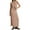 Light Purple, variant on Musuos Women Fashion 2 Piece Knitted Outfits Waffle V-Neck Button Tank Tops and Elastic Split Skirt Set for Streetwear