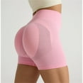 thumbnail image 2 of Prolriy Gym Shorts Women, Womens Yoga Shorts Workout Butt Lifting Shorts for Women High Waisted Gym Yoga Booty Shorts Women's Shorts Pink XL, 2 of 5