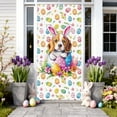 thumbnail image 5 of Antqov Easter Door Cover 35x71" Cute Easter Bunny Door Cover Hanging Easter Party Supplies Spring Door Porch Signs Banner for Holiday Party Home Decorations, 5 of 6