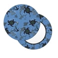 thumbnail image 3 of Round Bar Stool Seat Covers, stingrays Hammerhead shark anchor Elastic Round Chair Cover Stool Seat Slipcover Bar Stool Cushions Round Pad for 12-14 inch, 3 of 7