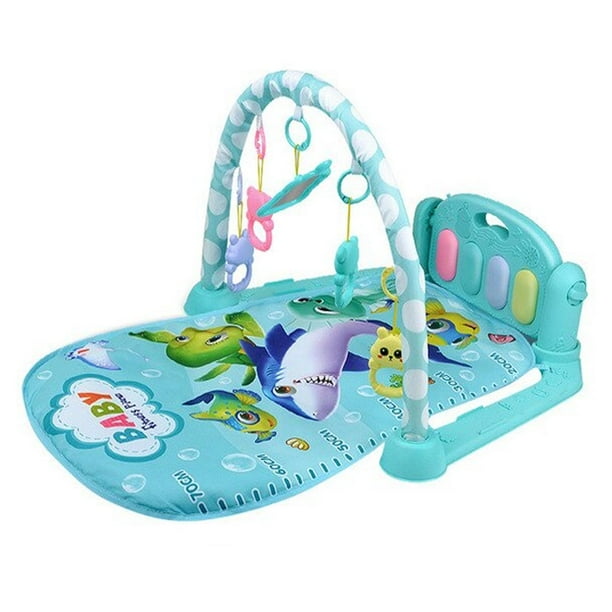 Gimnasio Tapete Play Mat Interactivo Tiburon Azul