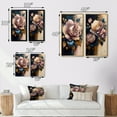 thumbnail image 4 of Designart "Pink and Blue Roses in Decadent Display I" Rose Wall Art Set Of 2 - Pink Floral Gallery Set For Office Decor, 4 of 6