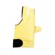 thumbnail image 1 of Guante de billar de tres dedos, antideslizante, para entrenamiento en gimnasio. Amarillo, 1 of 9