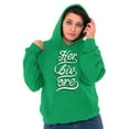 thumbnail image 4 of Herbivore Vegetarian Healthy Life Unisex Plus Fleece Graphic Hoodie Brisco Brands 2X, 4 of 5