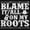 Black, variant on Blame It On My Roots Country Music Men's Graphic T Shirt Tees Brisco Brands S
