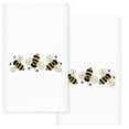 thumbnail image 2 of Linum Home Textiles Bee Dance - Embroidered Luxury 100% Turkish Cotton Hand Towels (Set of 2), 2 of 3