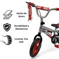 thumbnail image 4 of Bicicleta Infantil Unibike  rodada 12 con ruedas de entrenamiento Rojo 12, 4 of 7
