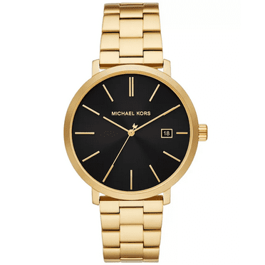 Michael Kors Men's Blake Three-Hand Date Gold-Tone Stainless Steel Watch 42mm