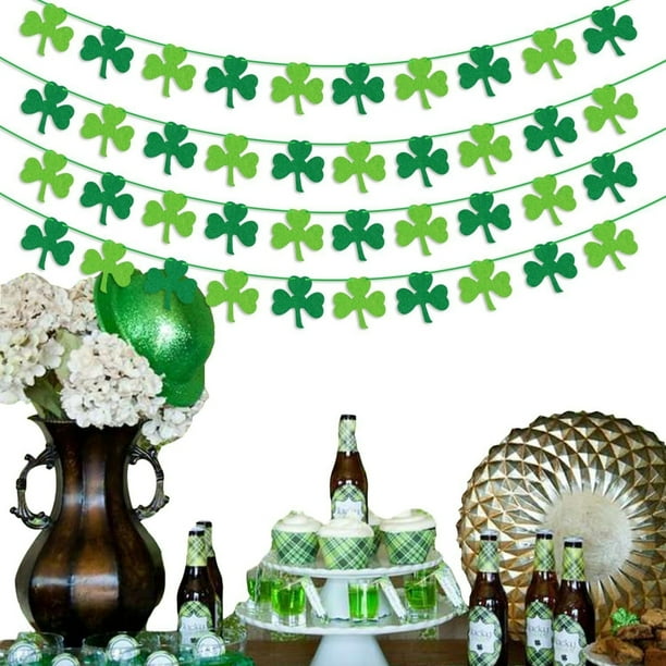 Decoraciones para el Día de San Patricio, Accesorios para el Día de San Patricio, Regalos para el Día de San Patricio, Decoración de la bandera de San Patricio, Artículos para fiestas, Banderas no tej