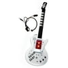 Elegantoss Kids Electric Guitar with Speakers Microphone with Music sound & Lights White