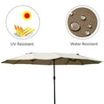 thumbnail image 2 of Gymax Parasol de Patio Extérieur 15 Pieds Parasol de Marché Double Face avec Manivelle, 2 of 10