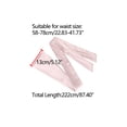 thumbnail image 4 of Cinturón Obi de satén para mujeres de tallas grandes, cinturón ancho de lazo autoadherente para vestido nupcial 22.83-41.73" rosa, 4 of 5