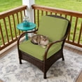 thumbnail image 4 of Outdoor Patio Cushion Covers 4 Pack Solid Color Patio Chair Cushion Covers with Ties and Zipper Leaf Green Waterproof Outdoor Seat Cushion Covers for Patio Furniture 22"x20", 4 of 9