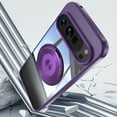 thumbnail image 6 of Decase Case for Google Pixel 10 /10 Pro,TPU+PC,Built-in Rotatable Metal Kickstand,Clear Back Design Heavy Duty Drop Protection Shockproof Phone Case for Google Pixel 10 /10 Pro,Darkpurple, 6 of 9
