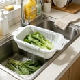 thumbnail image 5 of LEHOZIHEQ Collapsible Colander for Kitchen, Over the Sink Strainer Basket for Kitchen, Fruit Pasta Food Strainer Expandable Plastic Colander BPA Free, 5 of 6