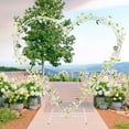 thumbnail image 5 of ANQIDI 80.7Inch Heart-Shaped Wedding Arch Stand, White Metal Flower Stand Wedding Flower Balloon Decor, 5 of 12