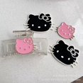 thumbnail image 2 of Accesorios de aleación con dibujos animados de Hello Kitty rosa para niños, divertidos, para teléfono, con parche grande en blanco y negro, 2 of 5