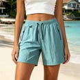 thumbnail image 3 of BLVB Shorts Cargo de Randonnée pour Femmes, Voyage, Sport, Golf, Légers, Été, Course, Gym, Shorts pour Femmes avec Poches à Glissière, 3 of 5
