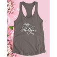 thumbnail image 3 of Mothers Day Elegant Text Racerback Tank Women -Image by Shutterstock, Female Large, 3 of 4