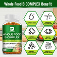 thumbnail image 2 of Cápsula De Complejo De Vitamina B (B12, B1, B2, B3, B5, B6, B7, B9, Ácido Fólico Y Biotina), Reduce El Estrés Y Favorece La Energía, El Apoyo Inmunológico Y El Sistema Nervioso, 240 Cápsulas, 2 of 7