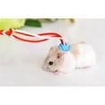 thumbnail image 3 of 1.4m Adjustable Pet Hamster  Leash Adjustable Colored Traction Ropes Harness Lead Collar Hand-knitted Cotton Rope (random Color), 3 of 7