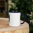 thumbnail image 3 of Brooklyn is the best place to live Mug with a choice of accent Color Inside (Dark Blue, 11 oz), 3 of 3