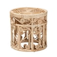 thumbnail image 2 of Baxton Studio Bowie Modern Bohemian Natural Brown Rattan 2-Piece Nesting End Table Set, 2 of 5