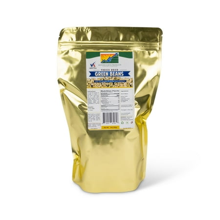 Mother Earth Products Freeze Dried Green Beans, 1 Full Quart Mylar Bag