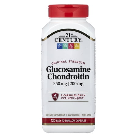 21st Century Glucosamine 250 Mg and Chondroitin 200 Mg Swallow Capsules for Joint Health, 120 Ea..