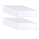 thumbnail image 1 of 30 Etiquetas Autoadhesivas Transparentes Reutilizables de 9,5" X 3,4" para Escritorios de Aulas Escolares., 1 of 5