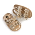thumbnail image 4 of Baby Girl Sandals Sizes 0-6 Months Summer First Walk Summer Comfortable Breathable Daily Trendy Durable Gold Slippers, 4 of 7