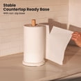 thumbnail image 3 of Thyme & Table Non-Slip Bamboo and Ceramic Paper Towel Holder, 3 of 6